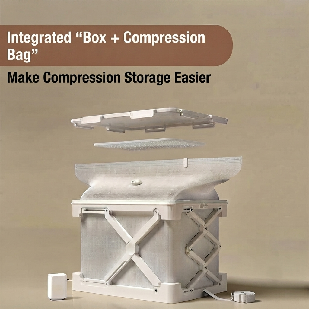 Smart Storage Box with Compression System
