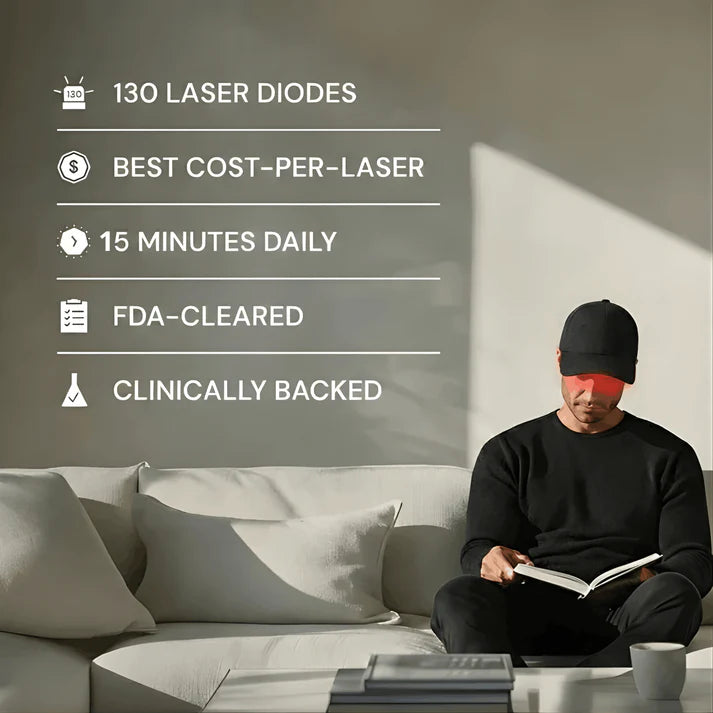 Clinically Inspired Red Light Therapy Cap for Hair Regrowth