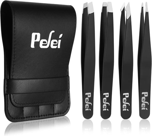 Professional eyebrow tweezers set