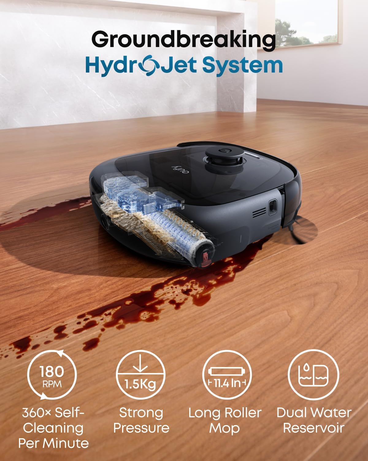 High Suction Autonomous Robotic Vacuum Cleaner