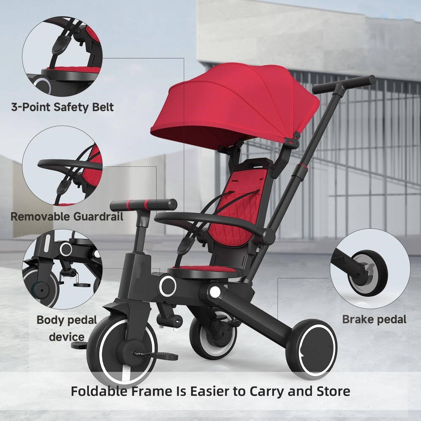 7-in-1 Smart Evolutionary Tricycle
