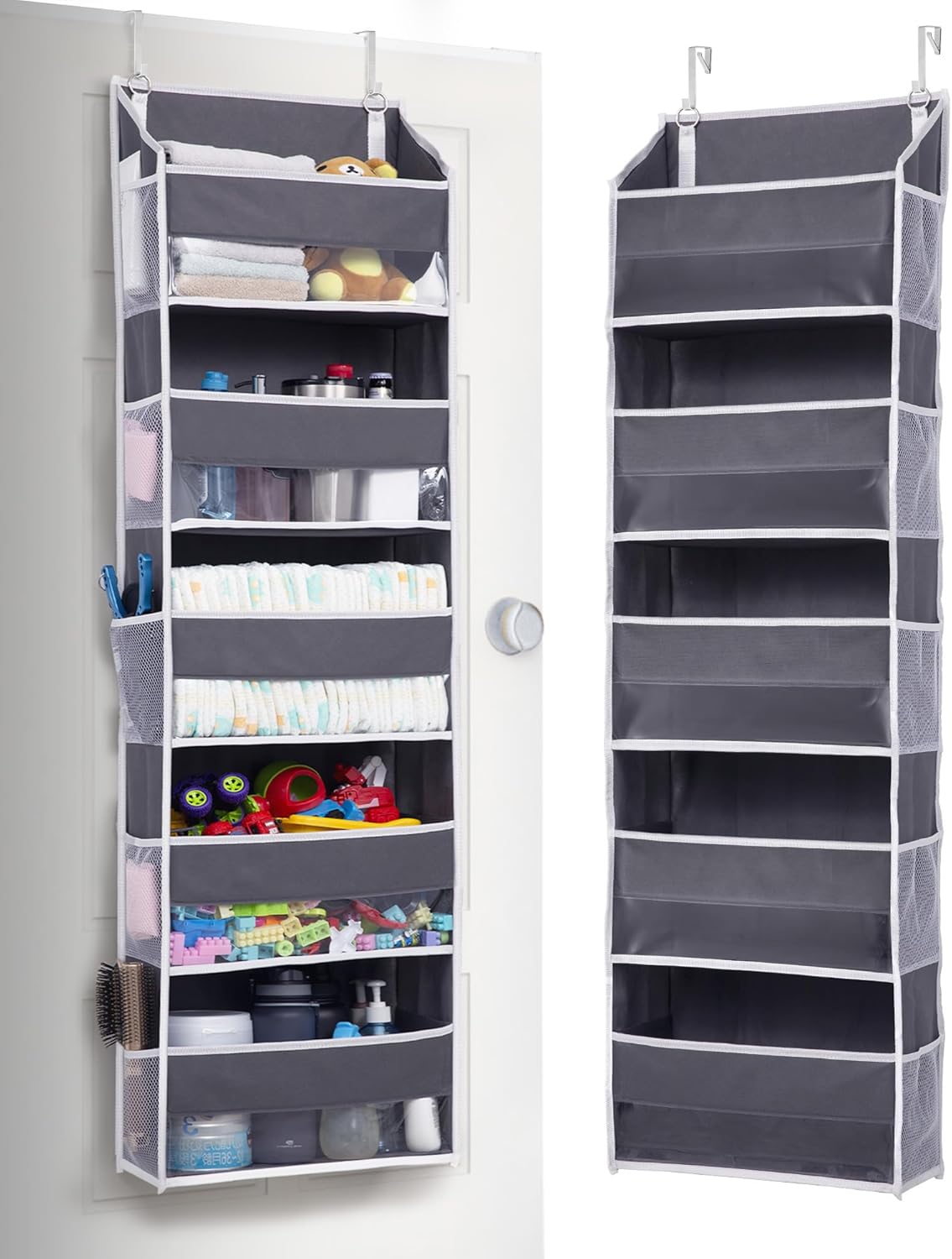 Over-the-door hanging organizer