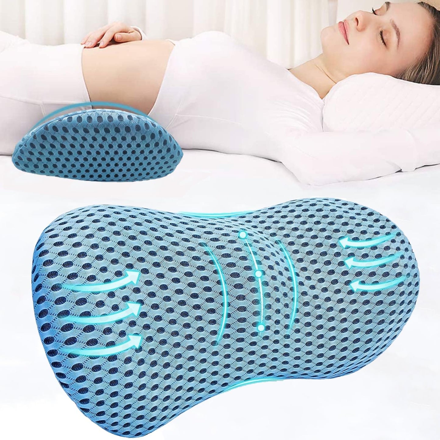 Lumbar pillow for back pain